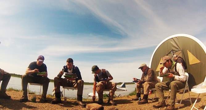Lunch break on the Nushagak River