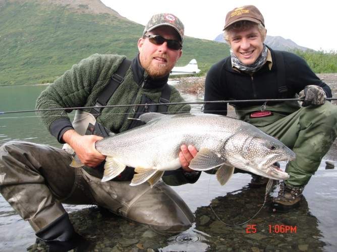 Lake Trout caught in Bristol Bay at Mission Lodge